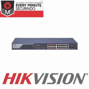 Alternative view of HIKVISION Switch Hub POE DS-3E0318P-E UNMANAGED 16port POE + 2port UPLINK 230watt