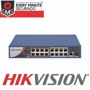 DS-3E0318P-E/M -- 16 Port Fast Ethernet Unmanaged POE Switch